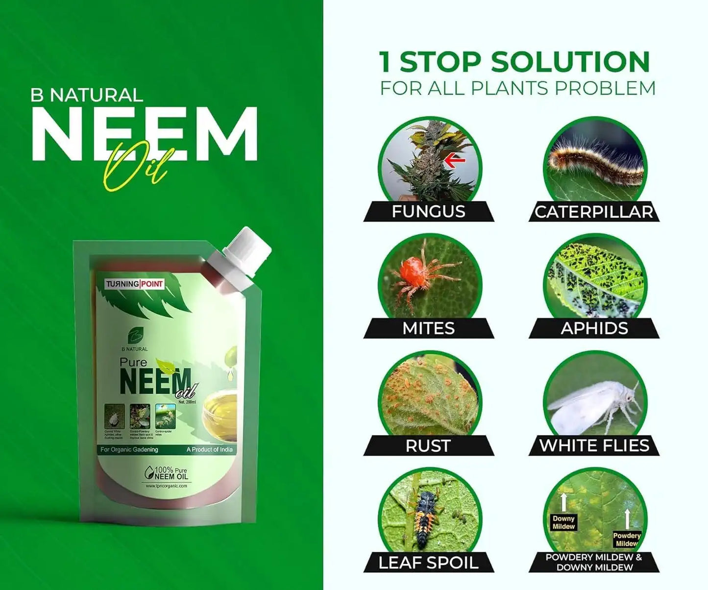 Chipku Pure Cold Pressed Water Soluble Neem Oil 200ml With Empty Spray Bottle