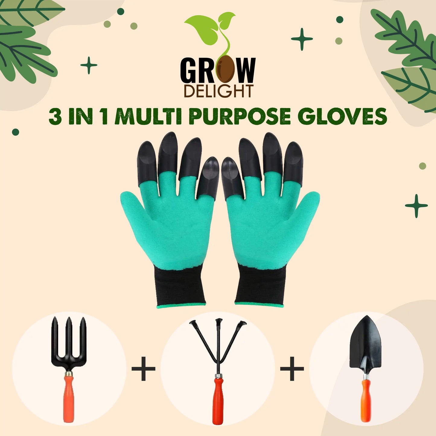 Grow Delight Garden Gloves With Claws