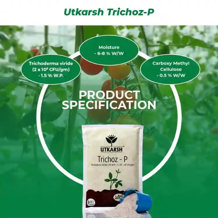 Utkarsh Trichoz-P (Trichoderma Viride 1.5% WP) Bio Fungicide