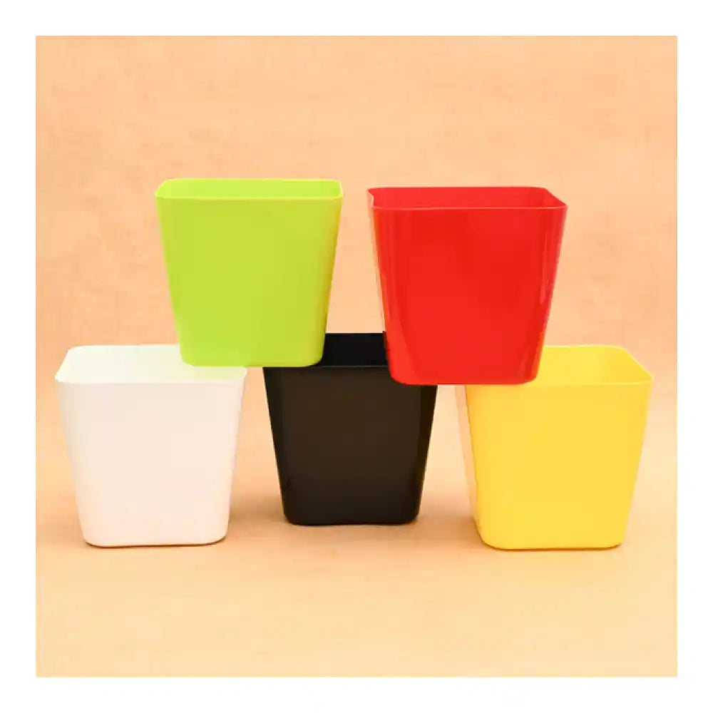 Nurserylive Square Plastic Planter With Rounded Edges