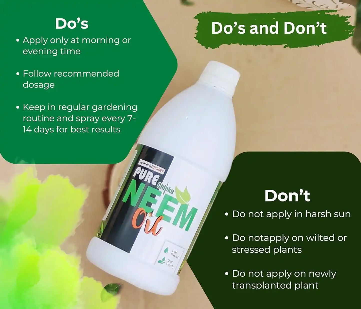 Chipku Pure Cold Pressed Water Soluble Neem Oil