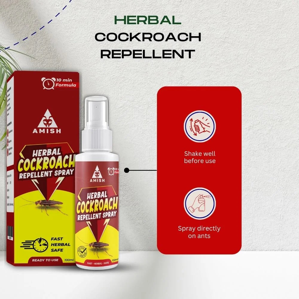 Amish Herbal Cockroach Repellent Spray - 100 ml