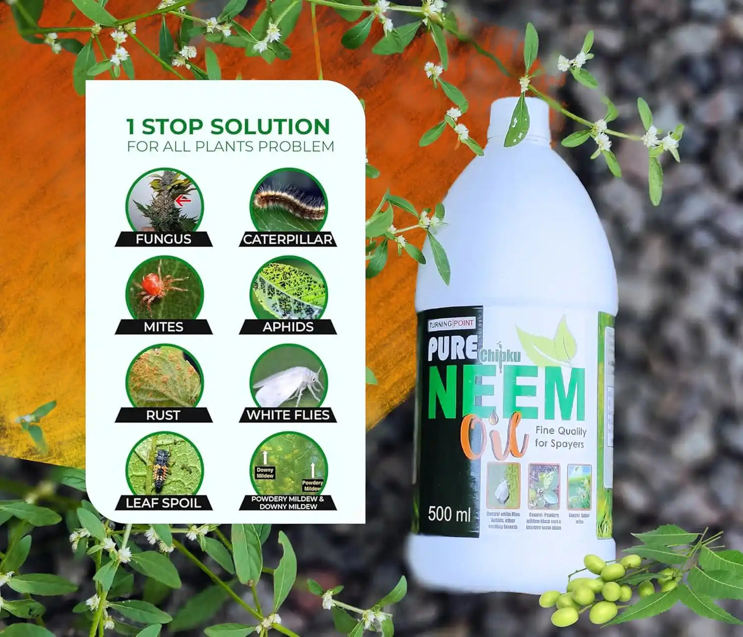 Chipku Pure Cold Pressed Water Soluble Neem Oil