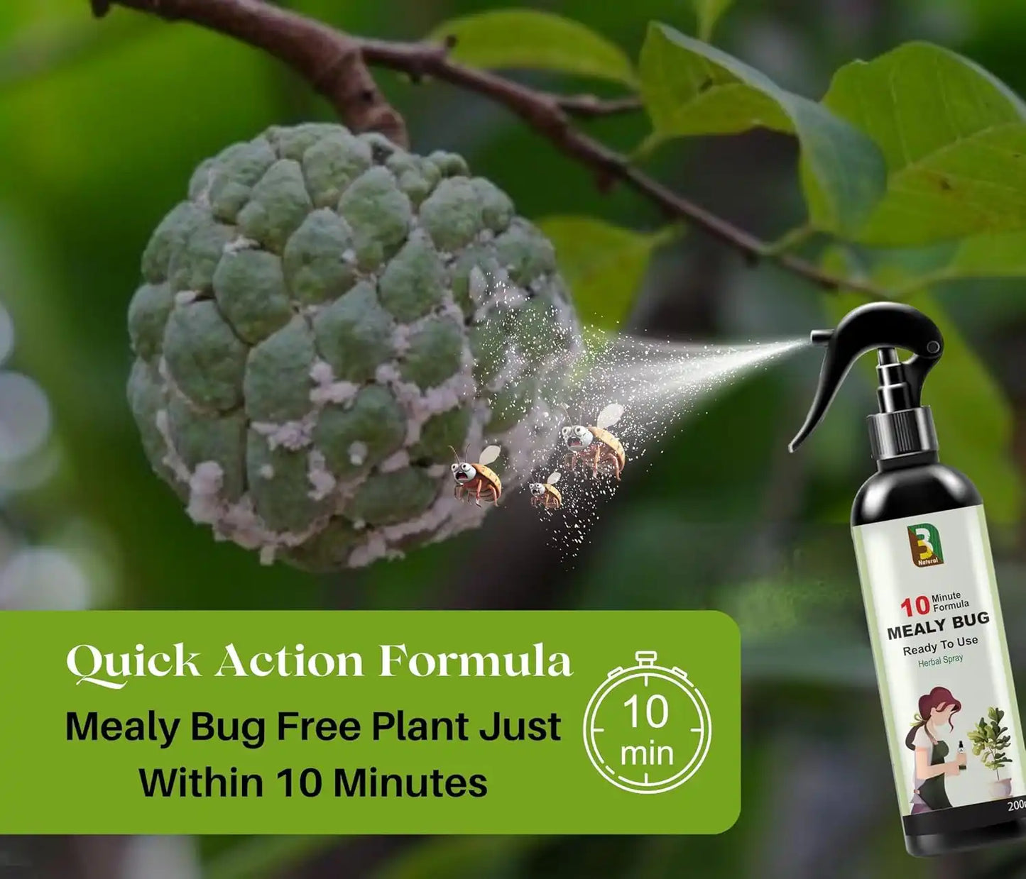 Chipku Herbal Mealy Bug Spray For Plants & Garden-200 ml