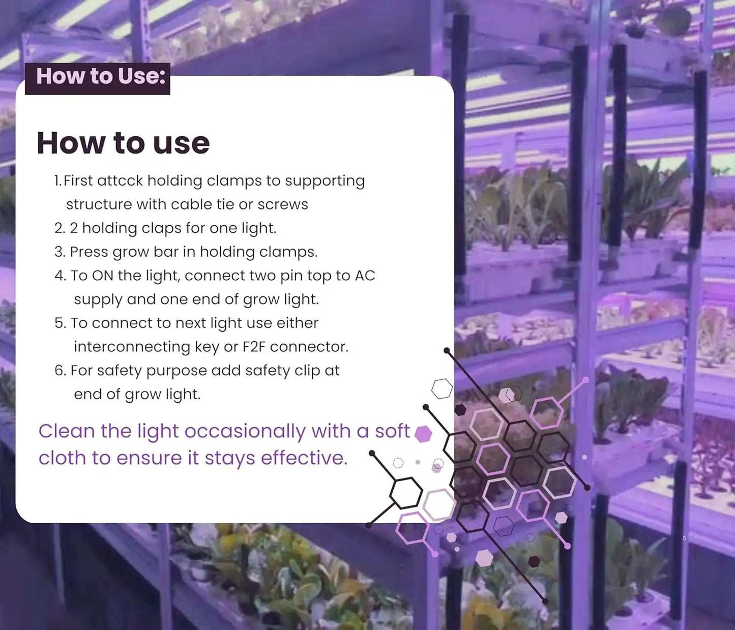 Chipku HYGL8 Nx1.1-14 Watt Plant Grow Light Tube