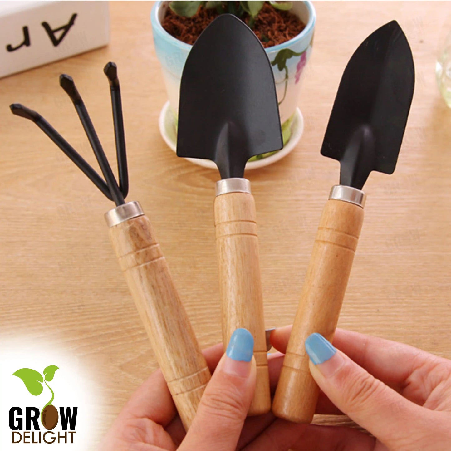 Grow Delight Gardening Tools Kit-4 piece