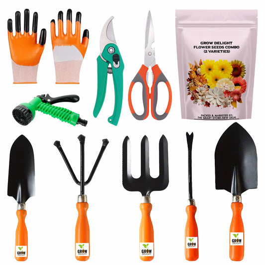 Grow Delight Gardening Tools Kit-10 piece