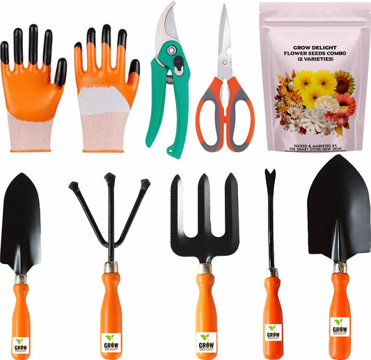 Grow Delight Gardening Tools Kit-9 piece
