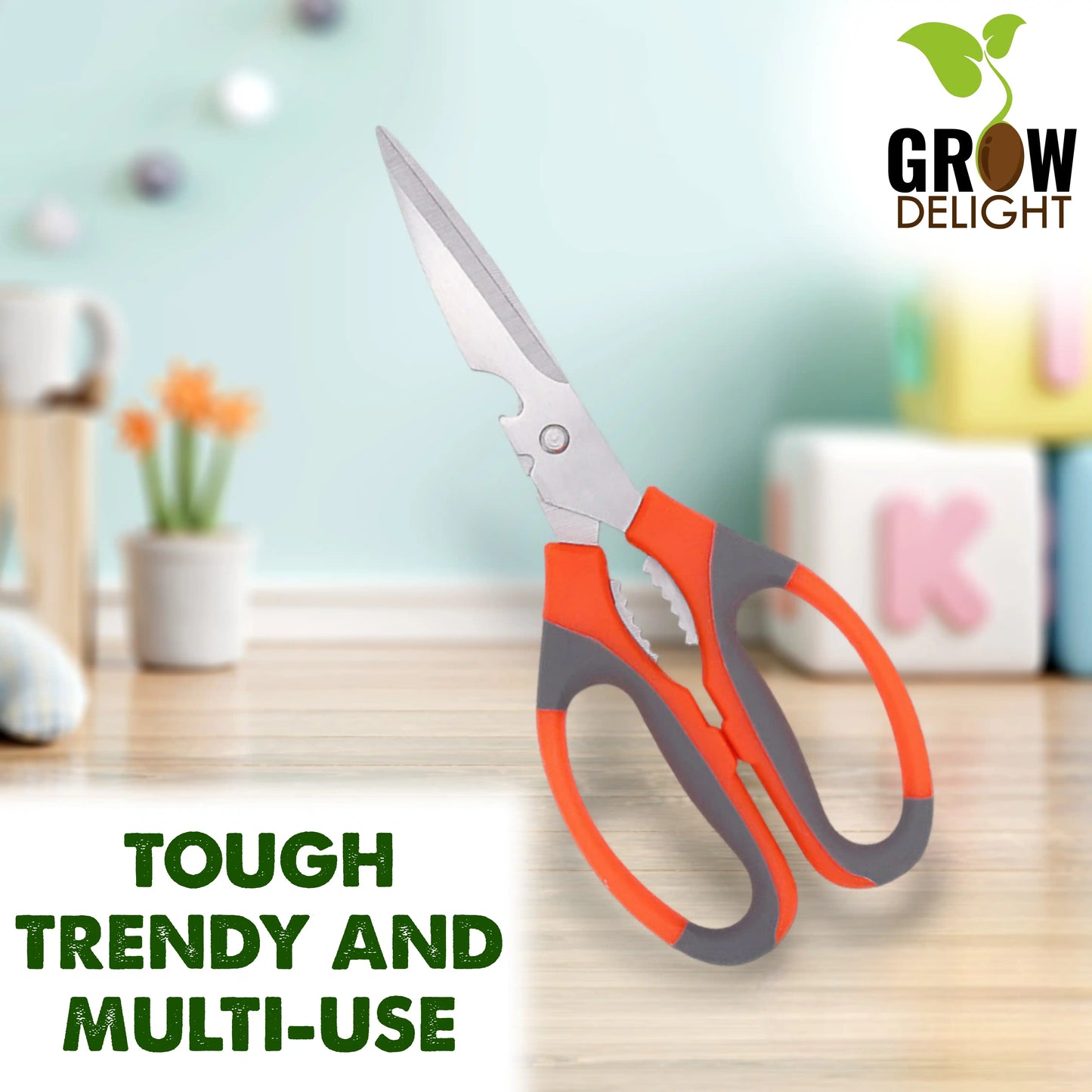 Grow Delight Scissors for Home Gardening and Household Scissors