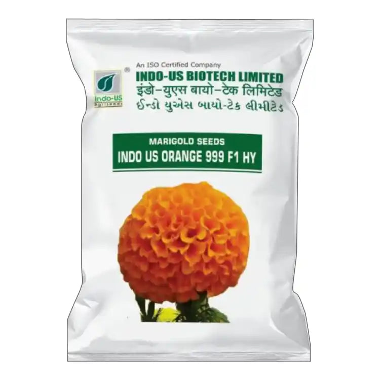 Indo US F1 Hybrid Orange-999 Marigold Seeds