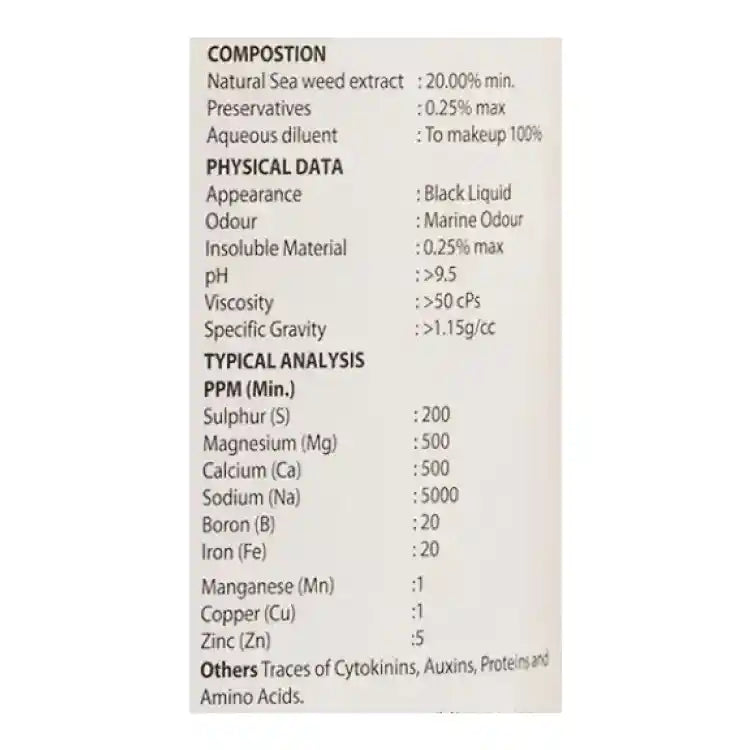 PI Industries Biovita (Liquid Seaweed Extract) Plant Growth Promoter