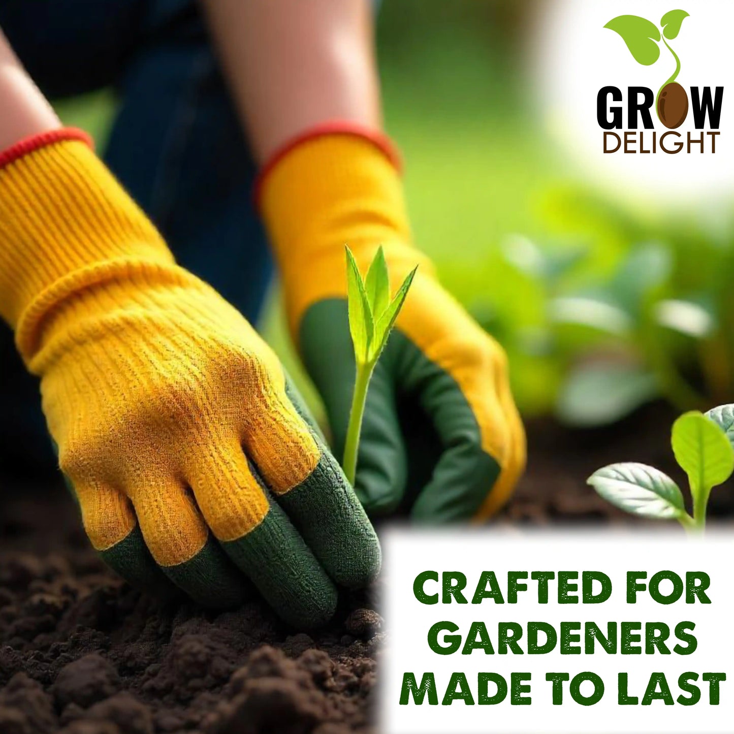 Grow Delight Comfortable Gardening Hand Gloves