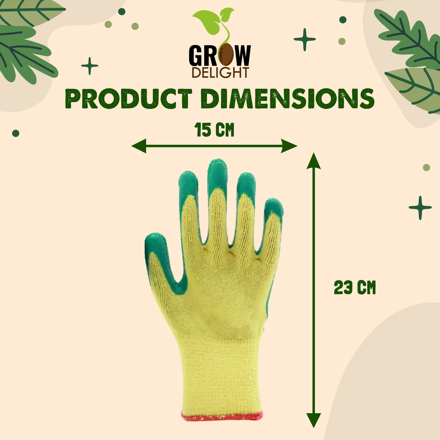 Grow Delight Comfortable Gardening Hand Gloves