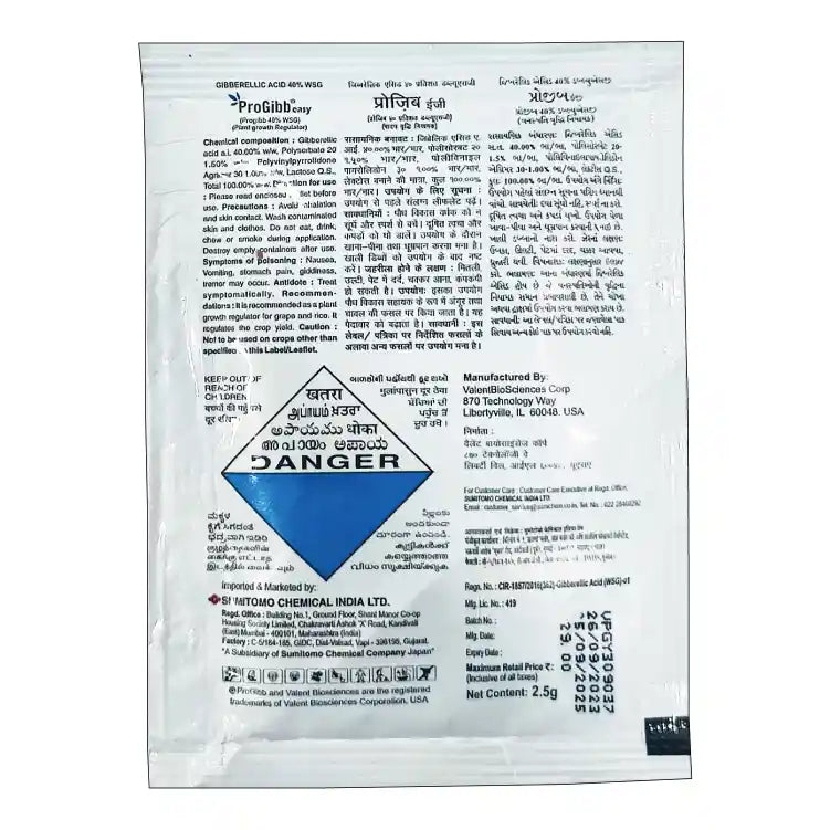 Sumitomo Progibb Easy Gibberellic Acid 40% Plant Growth Promoter