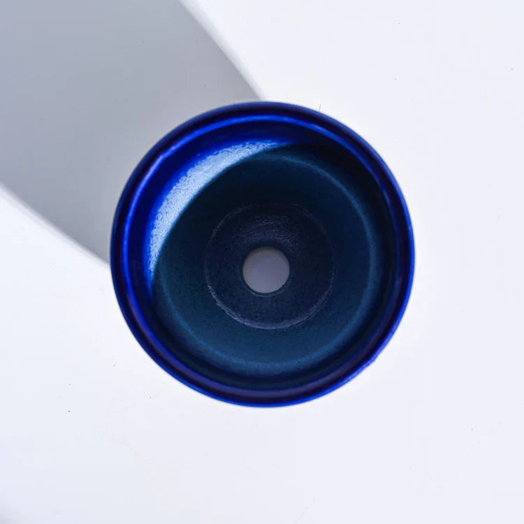 Ugaoo Apple Dark Blue Ceramic Pot