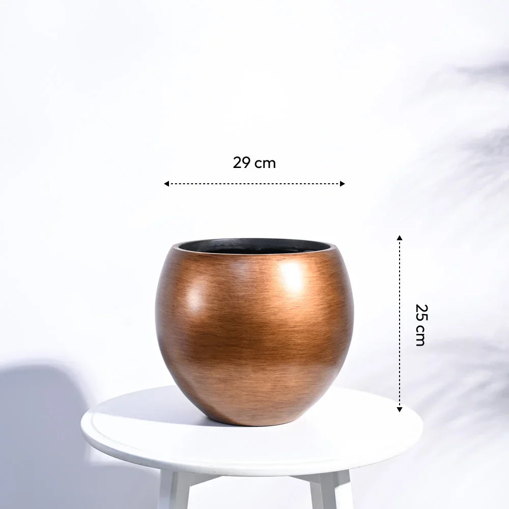 Ugaoo Planter Vase Ball Retro (Gold)